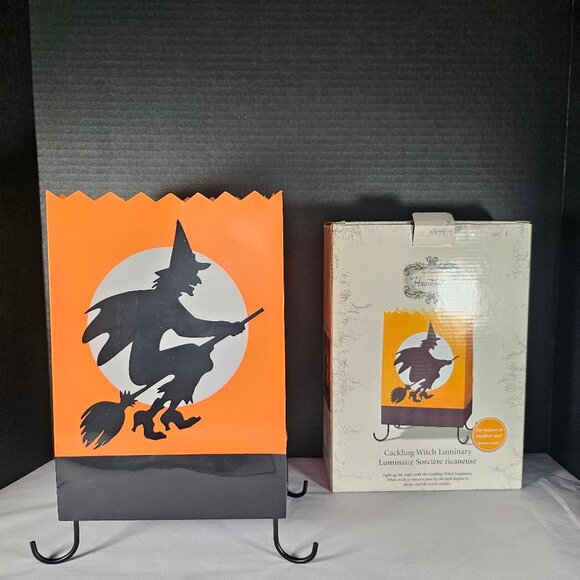 Hallmark Huntington Cackling Witch Luminary Motion Activated Indoor/Outdoor Use - Picture 5 of 9